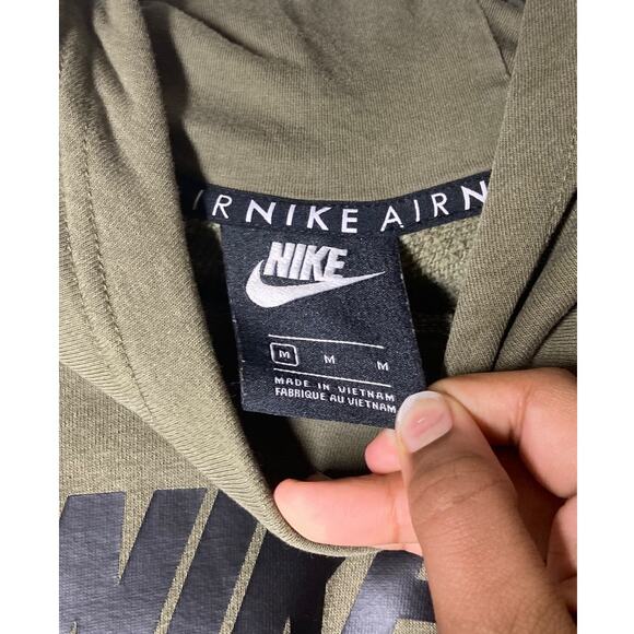 Nike Green Hooded Pullover Sweatshirt - M - Picture 5 of 5